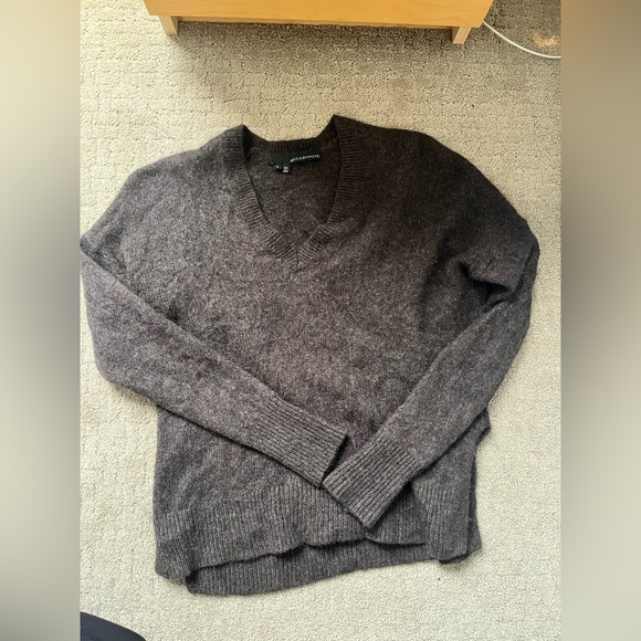 360 Cashmere Sweaters - 360 Cashmere V-Neck Sweater - Brown